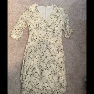 Orange Creek Yellow flowered Dress, size small